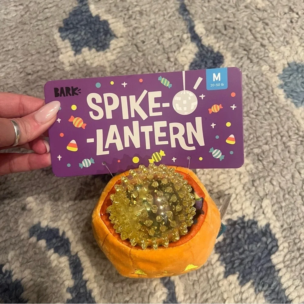 Bark Spike-O'-Lantern Dog Toy NWT